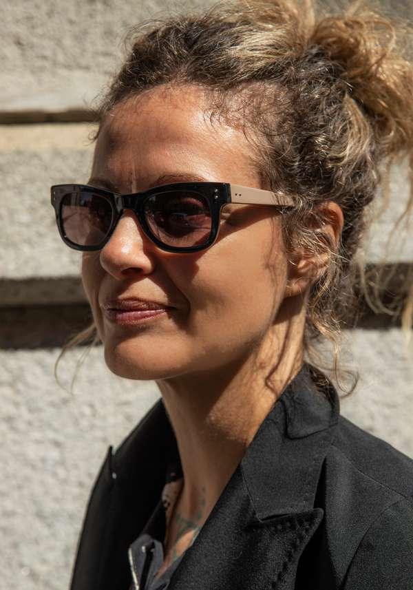 Rose & Lini LINDA FARROW BICOLOR SUNGLASSES