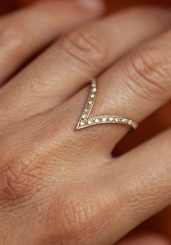 Rose & Lini MAITEA “HEART” GOLD & DIAMONDS RING