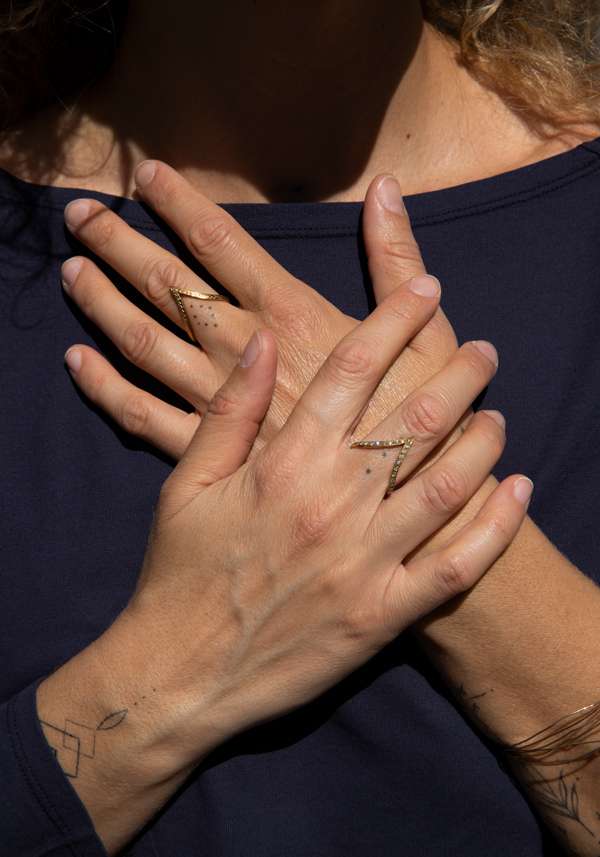 Rose & Lini MAITEA “HEART” GOLD & DIAMONDS RING