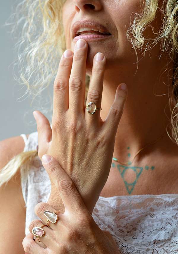 Rose & Lini MAITEA “OVAL” ROSE TOURMALINE RING