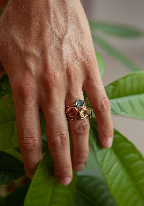 Rose & Lini MAITEA “TOURMALINE” YELLOW RING