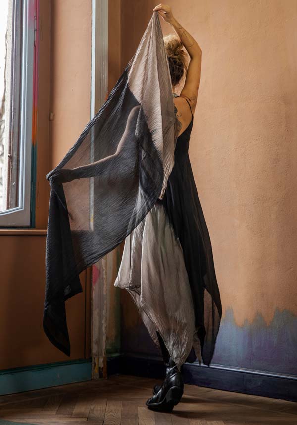 Rose & Lini MARC LE BIHAN BLACK & GREY “SCARF 0905”