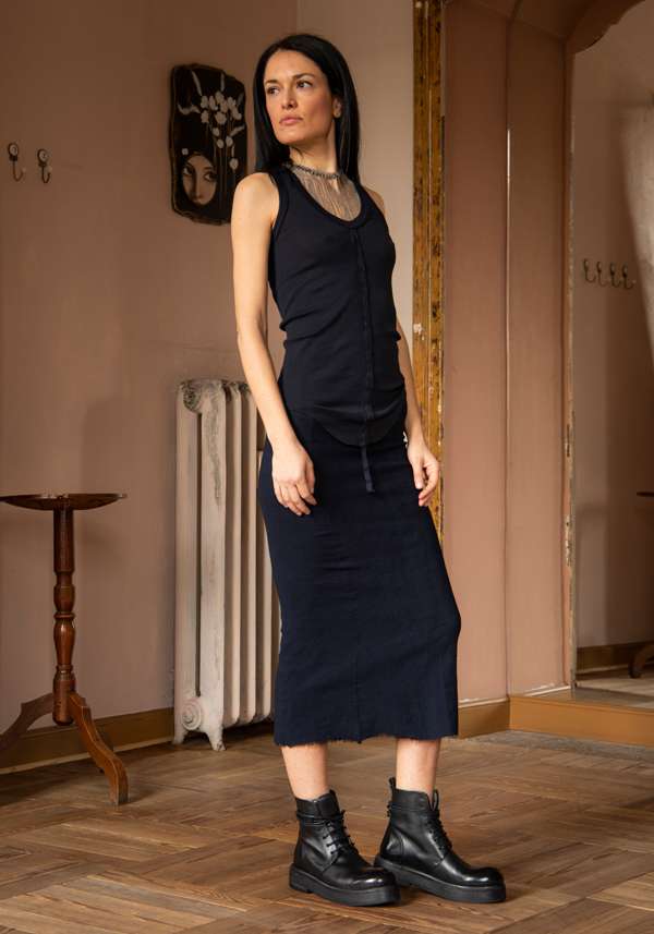 Rose & Lini MARC LE BIHAN “DEBARD 2816” INDIGO TOP