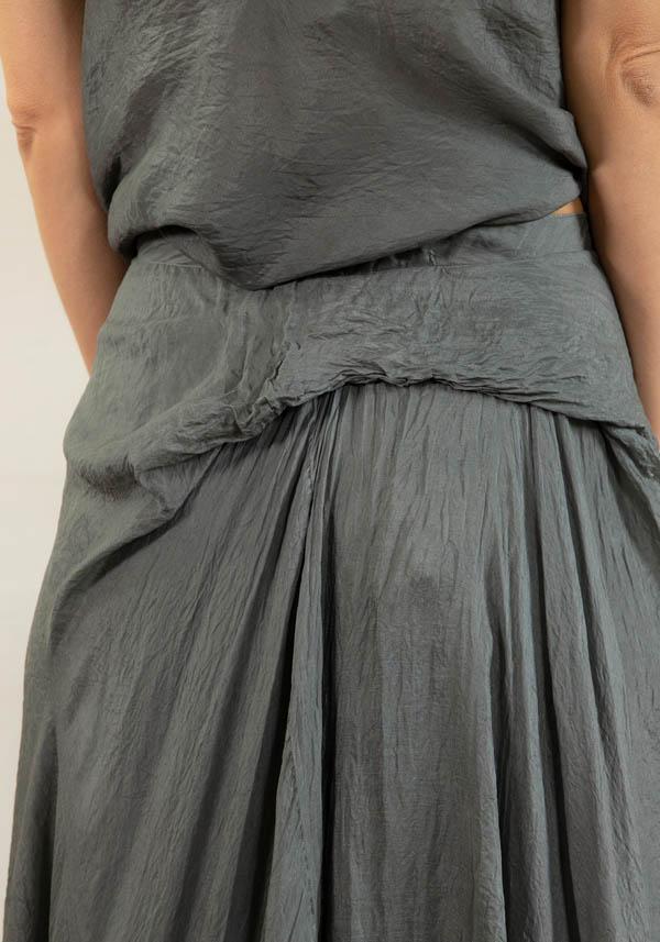 Rose & Lini MARC LE BIHAN SILK “SKIRT 2503” OLIVE