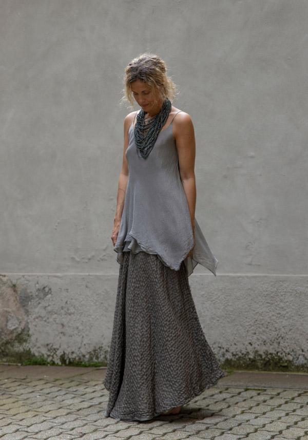 Rose & Lini MARC LE BIHAN SILK “TOP 2613” GREY