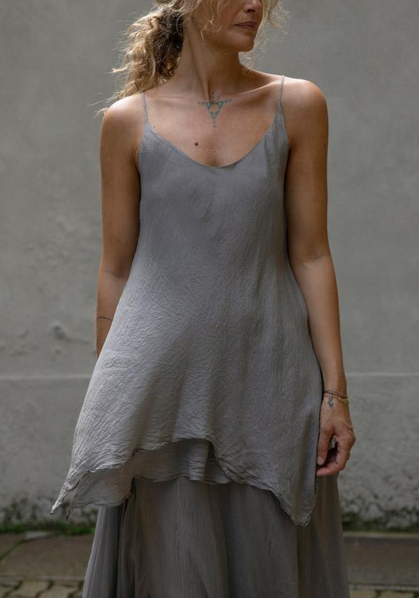Rose & Lini MARC LE BIHAN SILK “TOP 2613” GREY