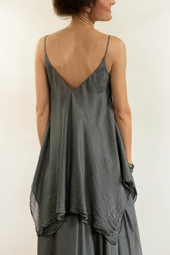 Rose & Lini MARC LE BIHAN SILK “TOP 2613” OLIVE