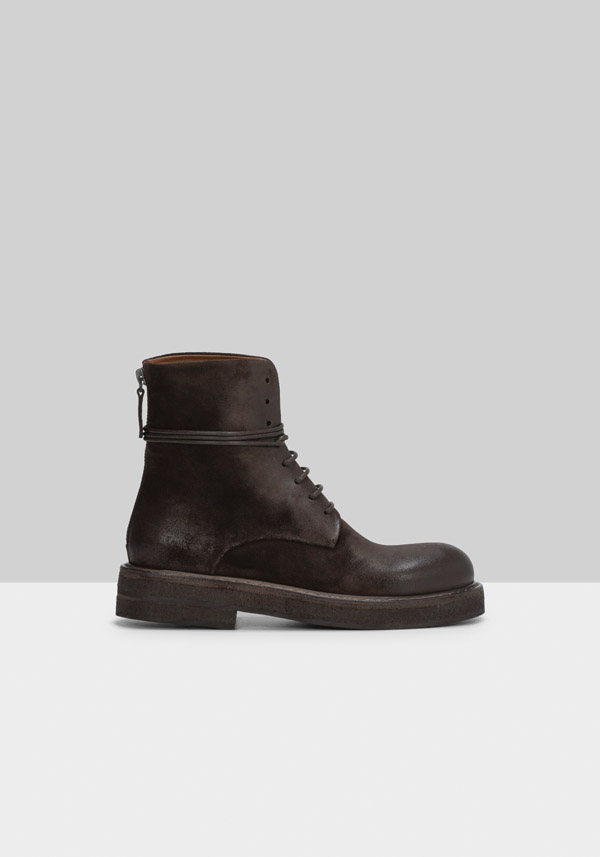 Rose & Lini MARSÈLL “PARRUCCA” SUEDE MORO ANKLE BOOTS