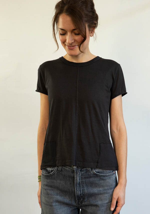 Rose & Lini MJW BLACK COTTON T-SHIRT “2461”