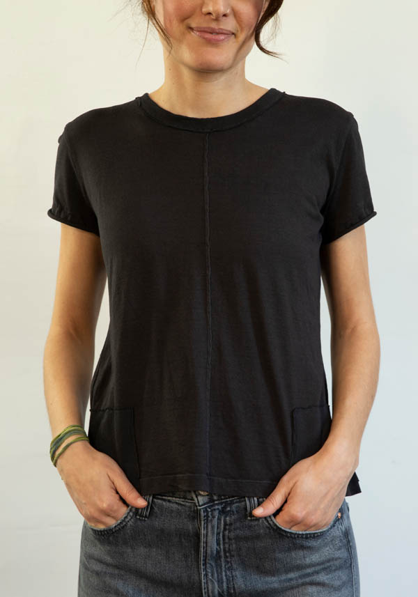 Rose & Lini MJW BLACK COTTON T-SHIRT “2461”