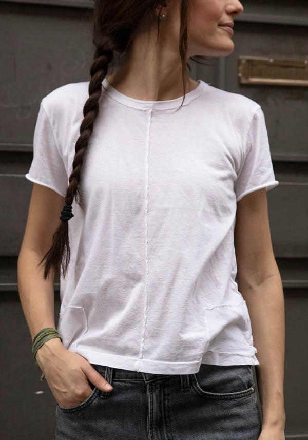 Rose & Lini MJW WHITE COTTON T-SHIRT “2461”