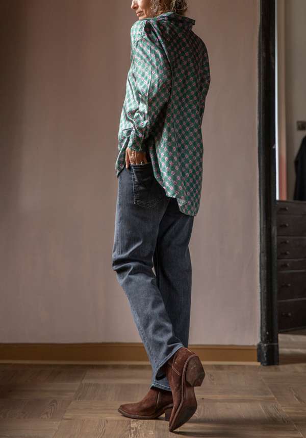 Rose & Lini MOTHER DENIM “THE DITCHER ZIP” BLACK JEANS