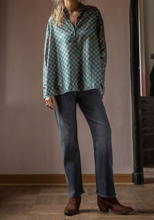 Rose & Lini MOTHER DENIM “THE DITCHER ZIP” BLACK JEANS