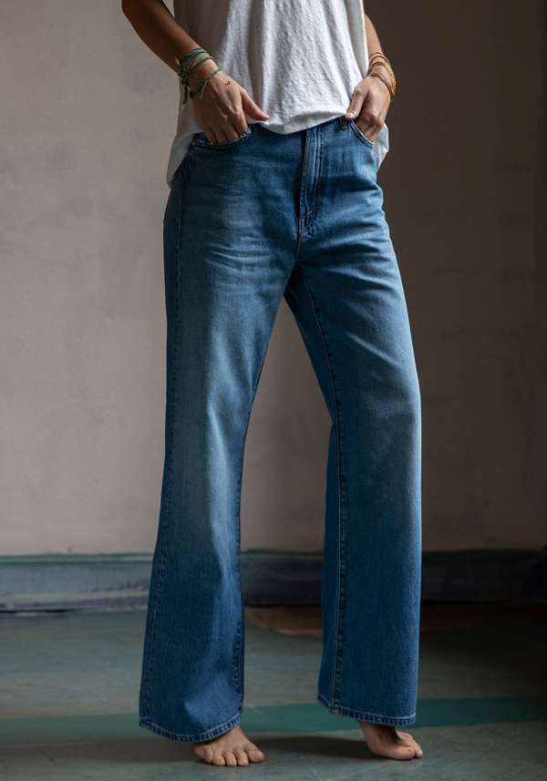 Rose & Lini MOTHER DENIM “THE DODGER ANKLE” BLUE JEANS