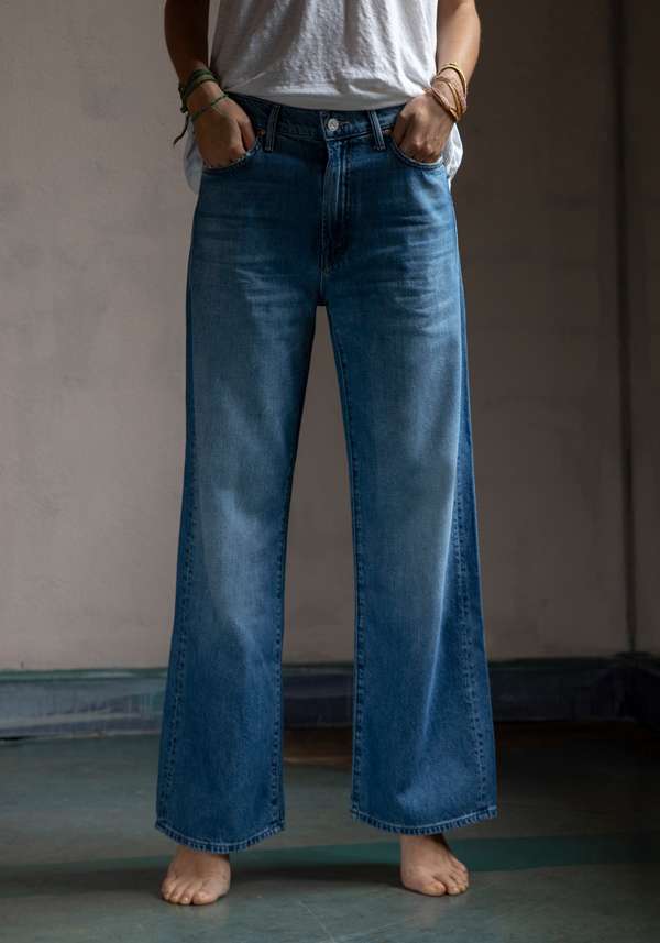 Rose & Lini MOTHER DENIM “THE DODGER ANKLE” BLUE JEANS