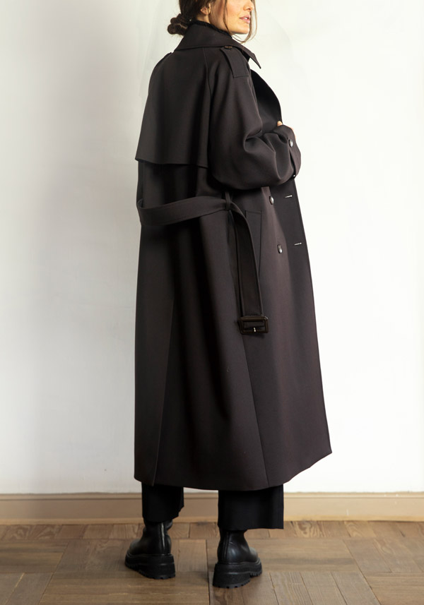 Rose & Lini N8 BABY WOOL “COAT 2100” ESPRESSO