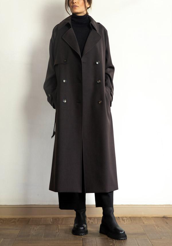 Rose & Lini N8 BABY WOOL “COAT 2100” ESPRESSO