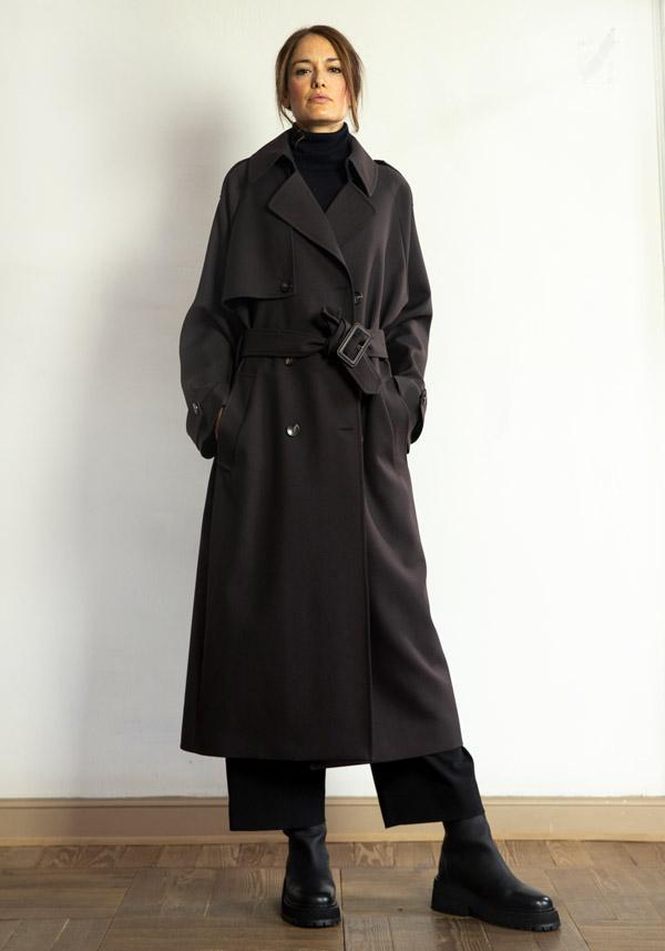 Rose & Lini N8 BABY WOOL “COAT 2100” ESPRESSO