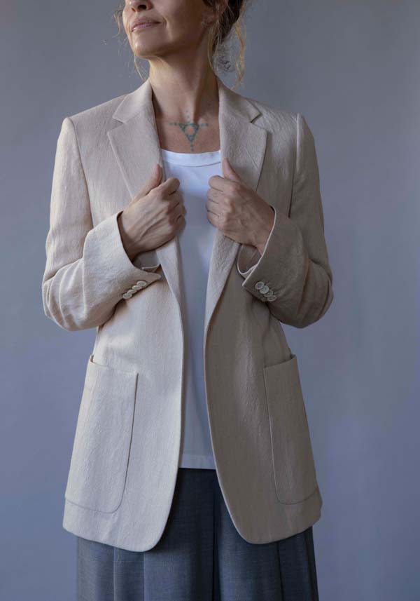 Rose & Lini N8 WOOL & LINEN “JACKET 2111” BEIGE