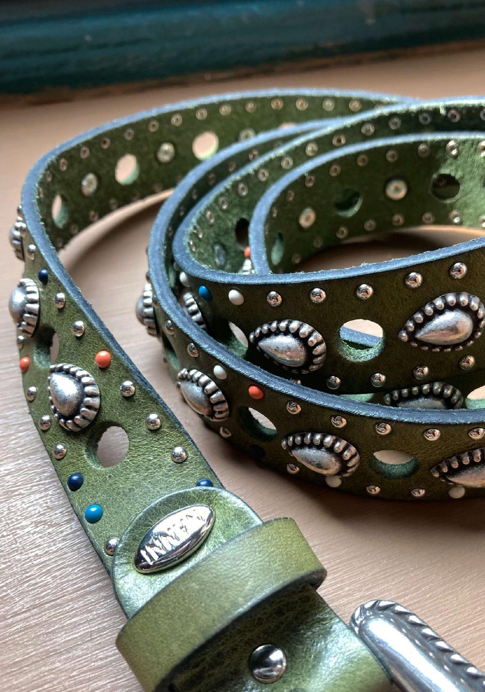 Rose & Lini NANNI MILITARY STUDDED LEATHER “BELT 336”