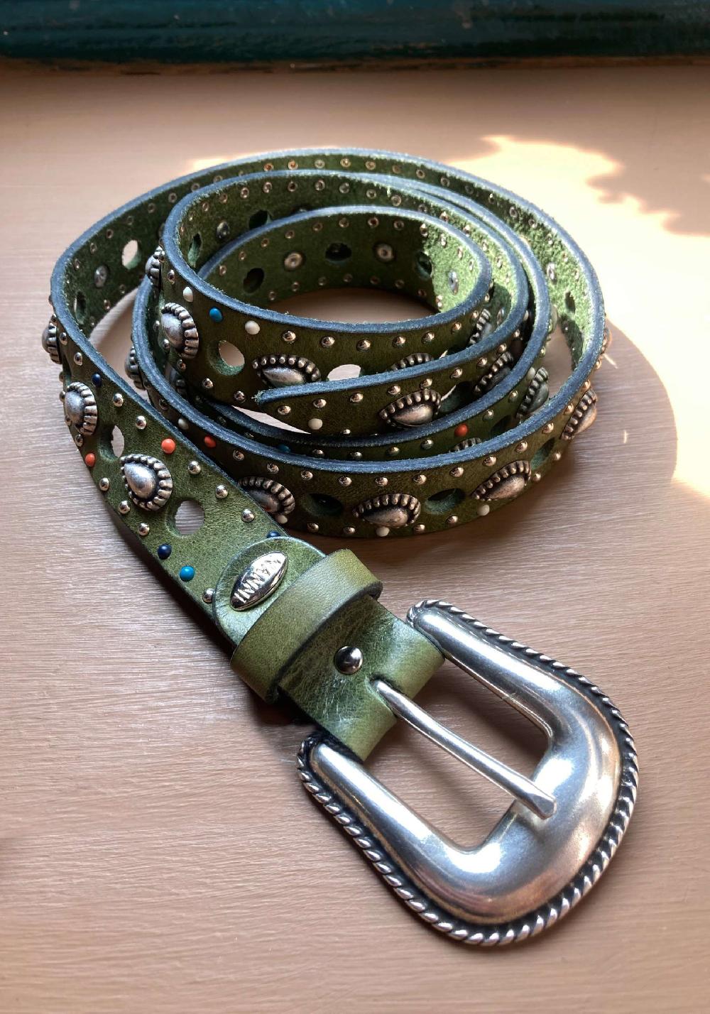 Rose & Lini NANNI MILITARY STUDDED LEATHER “BELT 336”