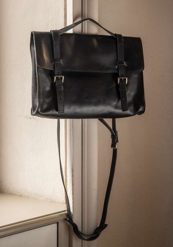 Rose & Lini NUMERO10 “MADEIRA” BLACK LEATHER BAG