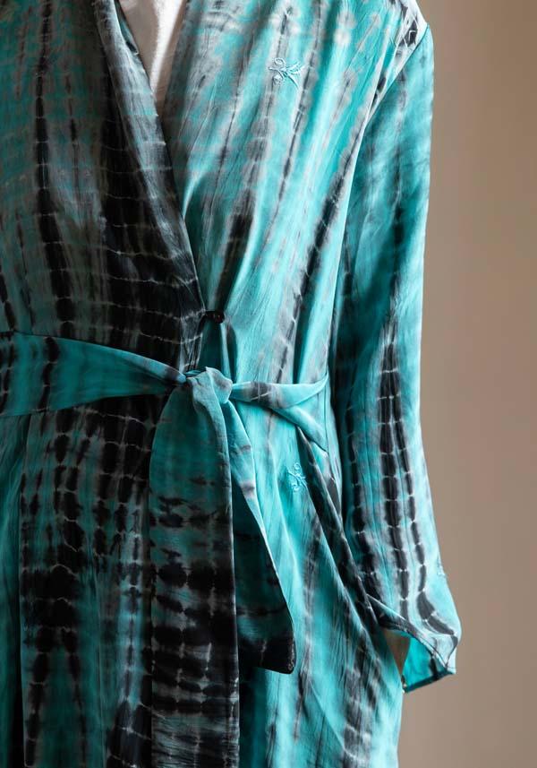 Rose & Lini OBIDI PATTERNED SILK “AMBER DRESS” TIFFANY