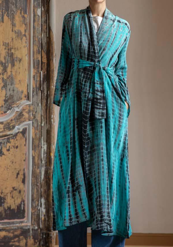 Rose & Lini OBIDI PATTERNED SILK “AMBER DRESS” TIFFANY