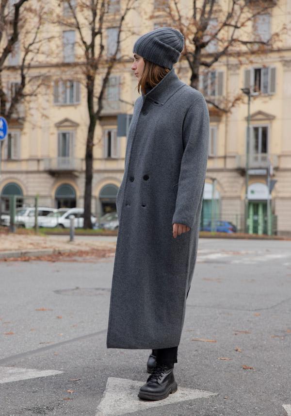 Rose & Lini OYUNA CASHMERE “ITUMI” SLATE GREY COAT