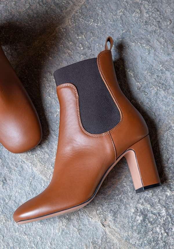 Rose & Lini PELLICO “APEMA” BROWN ANKLE BOOTS