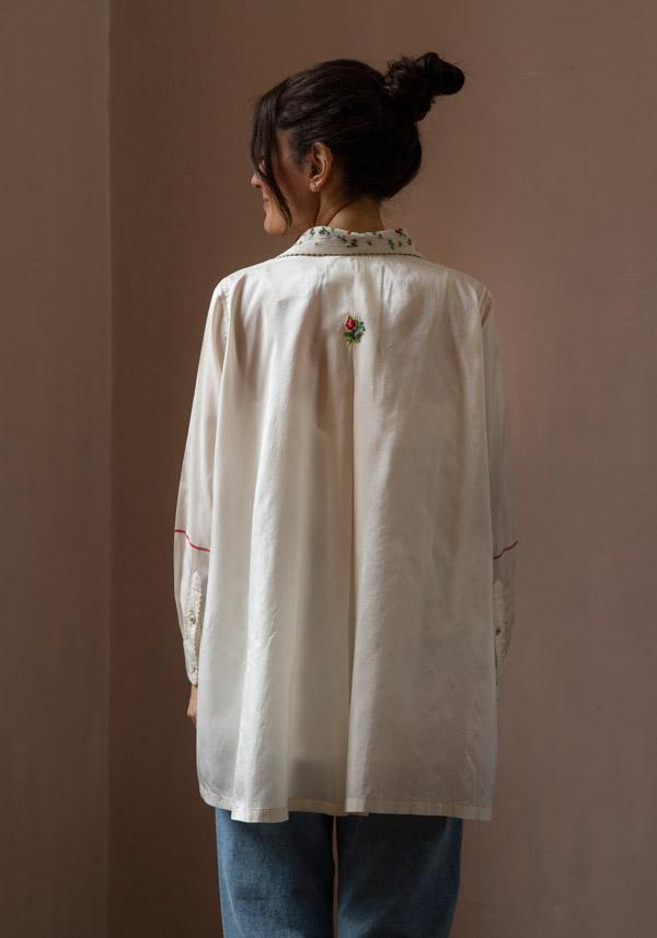 Rose & Lini PERO “PLA01” PEARL EMBROIDERED SHIRT