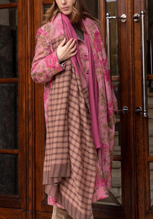 Rose & Lini PERO WOOL MAXI “SCARF P26” PINK