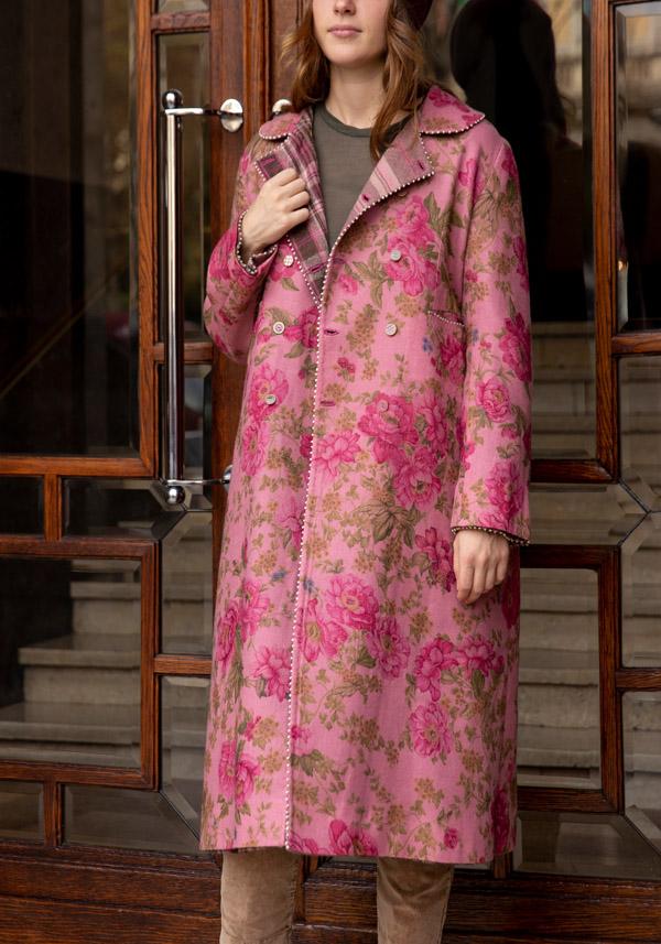 Rose & Lini PERO WOOL REVERSIBLE “COAT BPB05” PINK