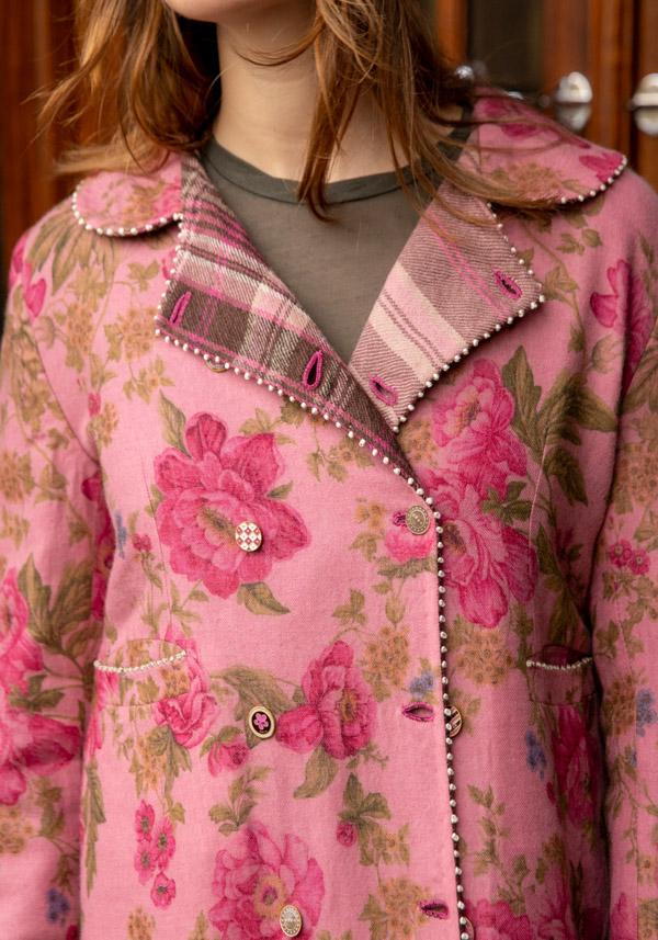 Rose & Lini PERO WOOL REVERSIBLE “COAT BPB05” PINK