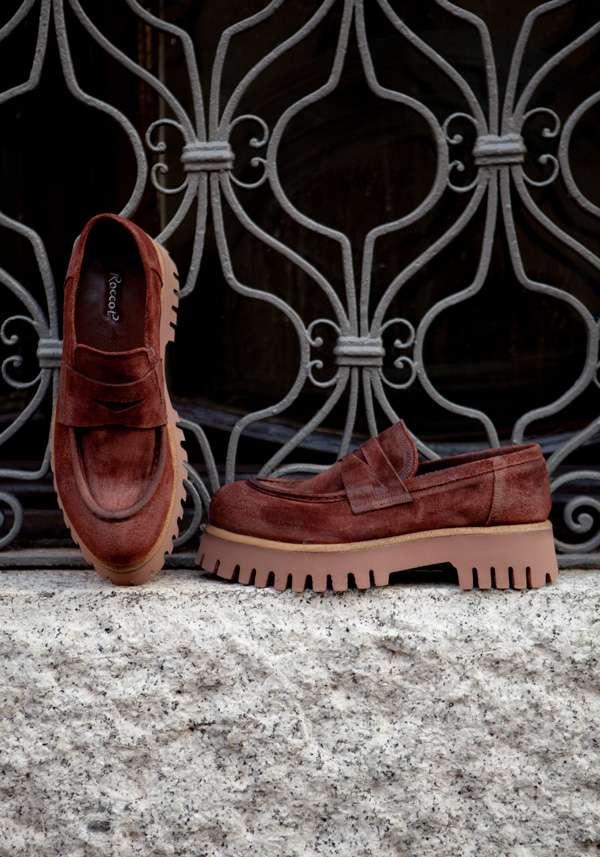 Rose & Lini ROCCO P. “BOCCADORO” SUEDE LOAFERS