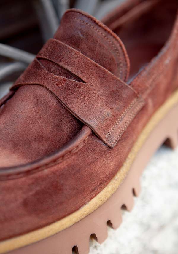 Rose & Lini ROCCO P. “BOCCADORO” SUEDE LOAFERS