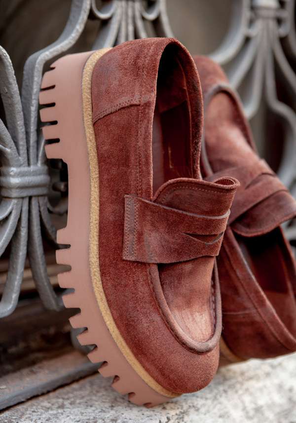 Rose & Lini ROCCO P. “BOCCADORO” SUEDE LOAFERS