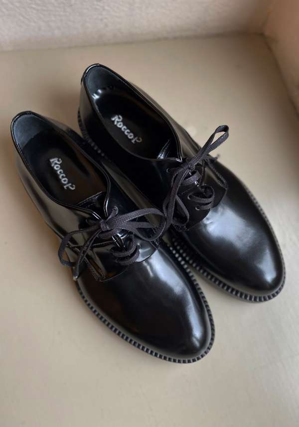 Rose & Lini ROCCO P. “SHOES 17612” BLACK LEATHER SHOES