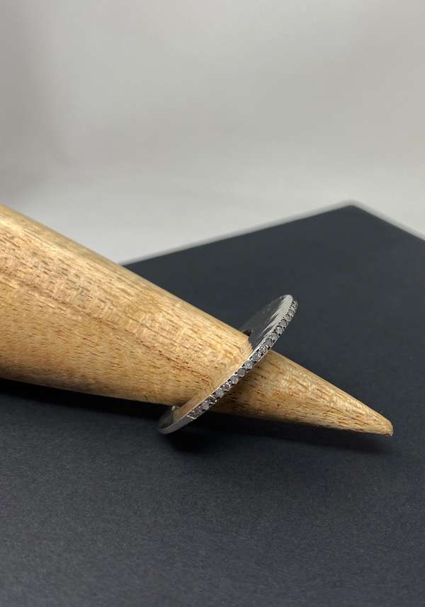 Rose & Lini ROSAMARIA “BRENNA” DIAMONDS SILVER RING