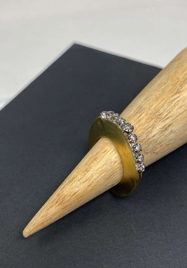 Rose & Lini ROSAMARIA “BRENNON” DIAMONDS COPPER RING