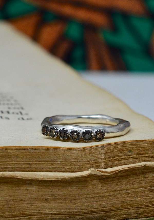 Rose & Lini ROSAMARIA COGNAC DIAMONDS “POPPY” RING