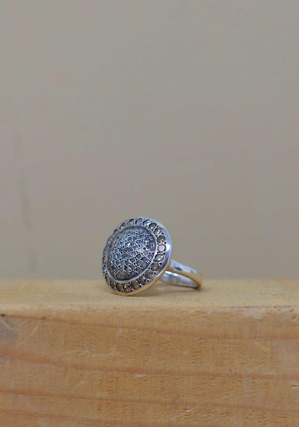 Rose & Lini ROSAMARIA “JULIA” DIAMONDS SILVER RING