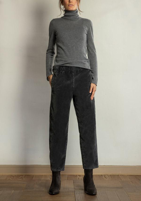 Rose & Lini ROSE & LINI COTTON “LAMPIONE” GREY PANTS