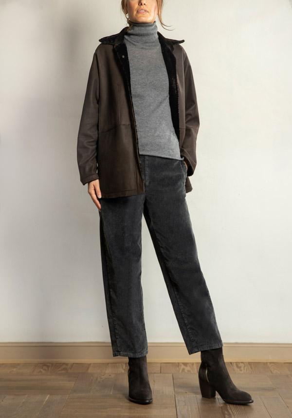 Rose & Lini ROSE & LINI COTTON “LAMPIONE” GREY PANTS