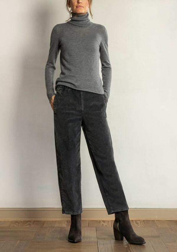 Rose & Lini ROSE & LINI COTTON “LAMPIONE” GREY PANTS