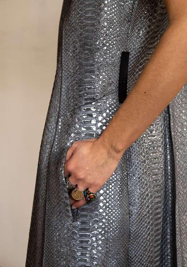 Rose & Lini SIMONA TAGLIAFERRI SILVER PYTHON GILET