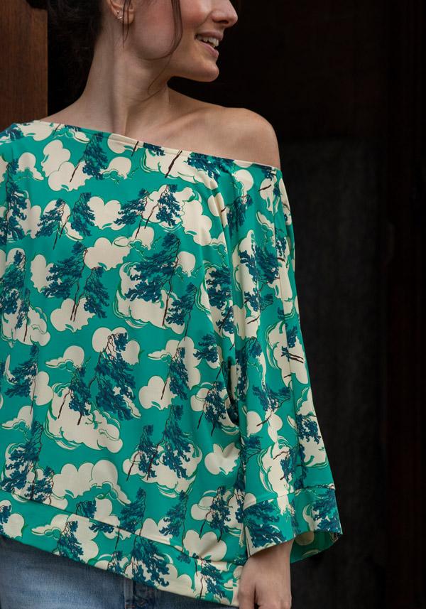 Rose & Lini SIYU MINT “1186” PATTERNED TOP