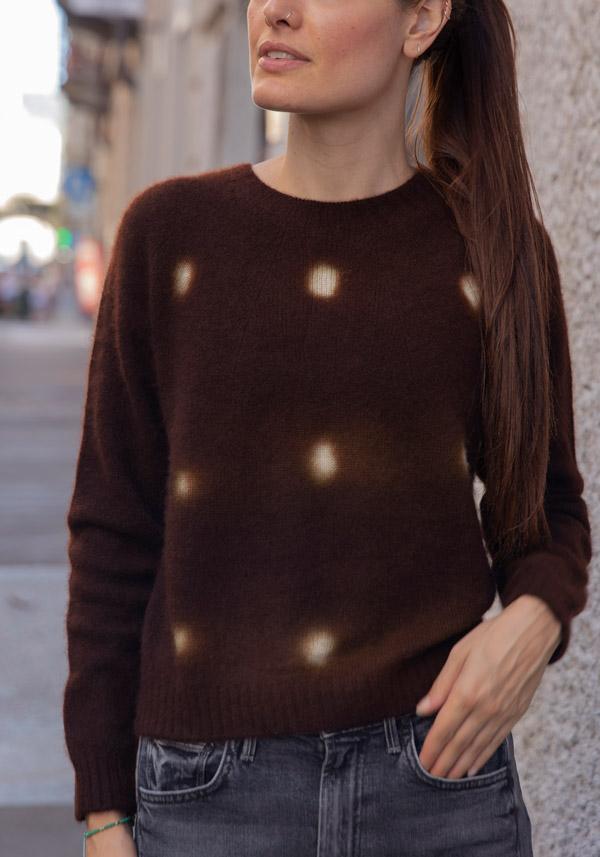 Rose & Lini SUZUSAN CASHMERE “PULL 3027” DOTS