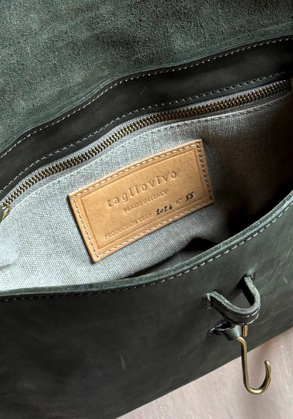 Rose & Lini TAGLIOVIVO MILITARY LEATHER “DOCTOR W” BAG