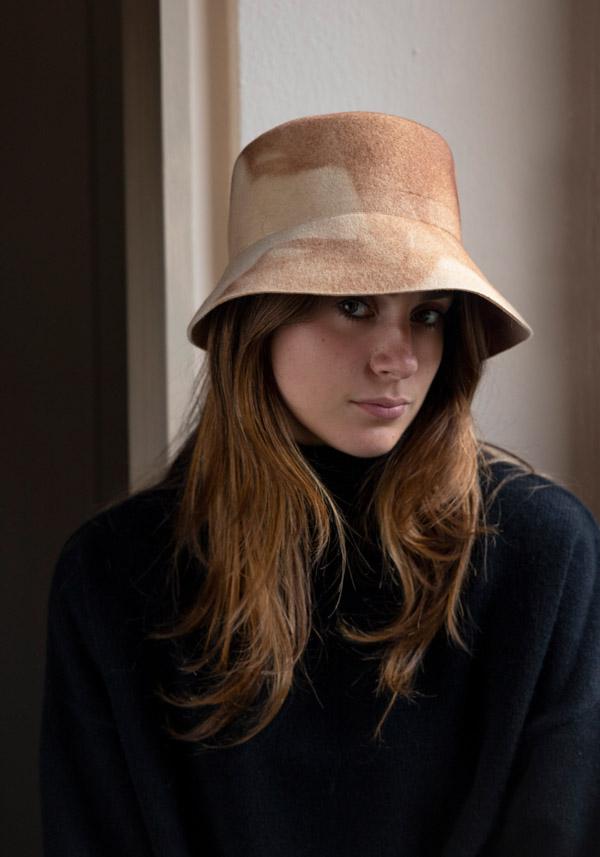 Rose & Lini YESEY “BUCKET” SAND FELTED HAT